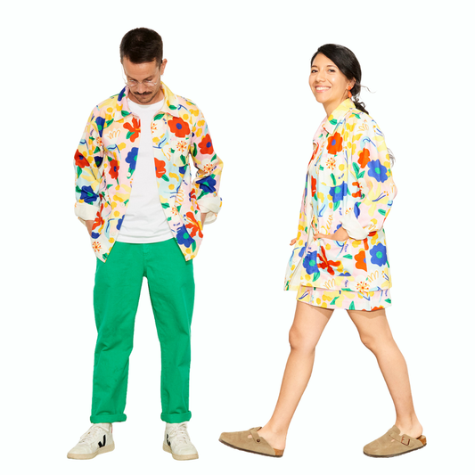 Veste all over "Flower Power" pour adultes