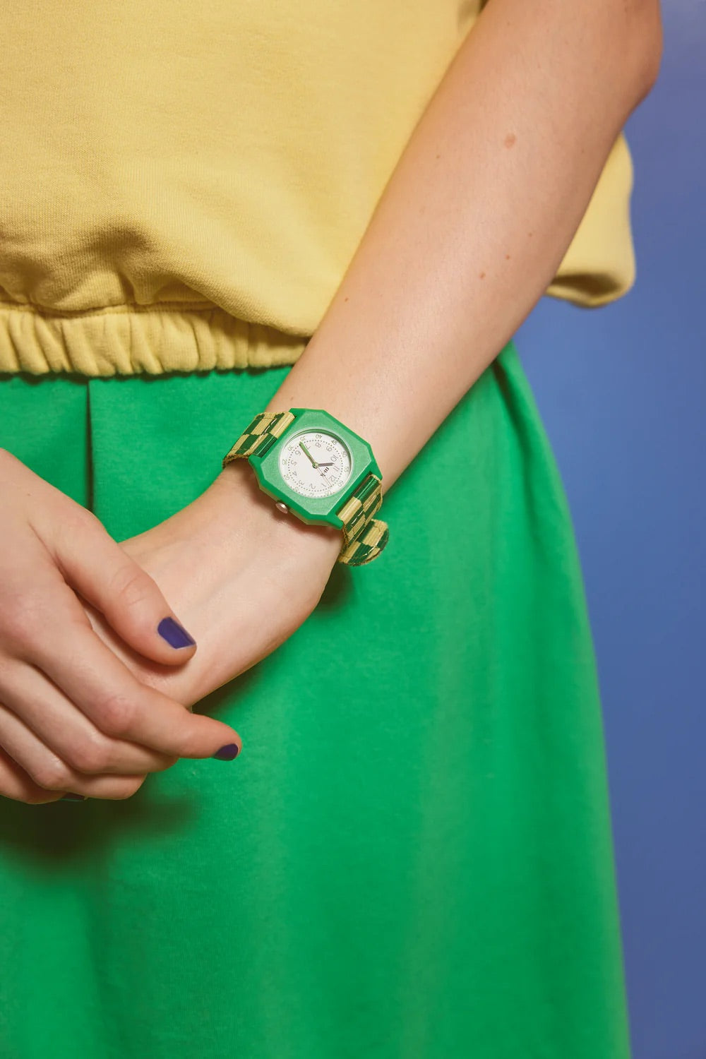 Montre Damier Vert - Mini Kyomo