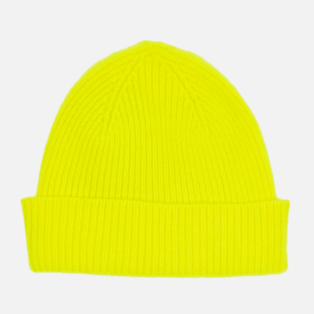 Bonnet en laine Jaune Fluo Enfants - Mackie