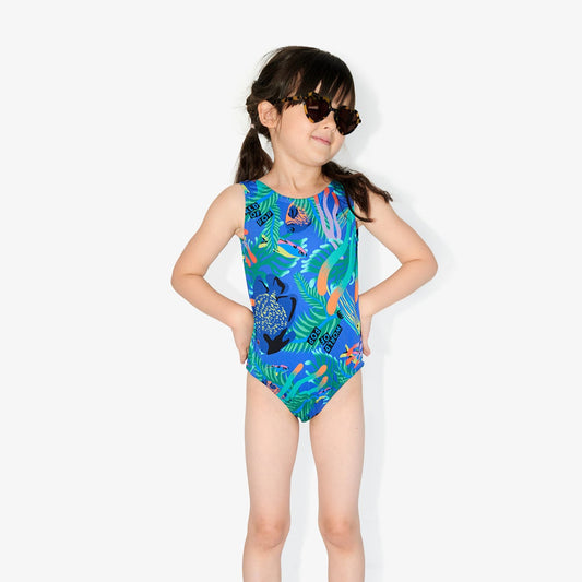 Maillot de bain une pièce imprimé "Corail" pour enfants