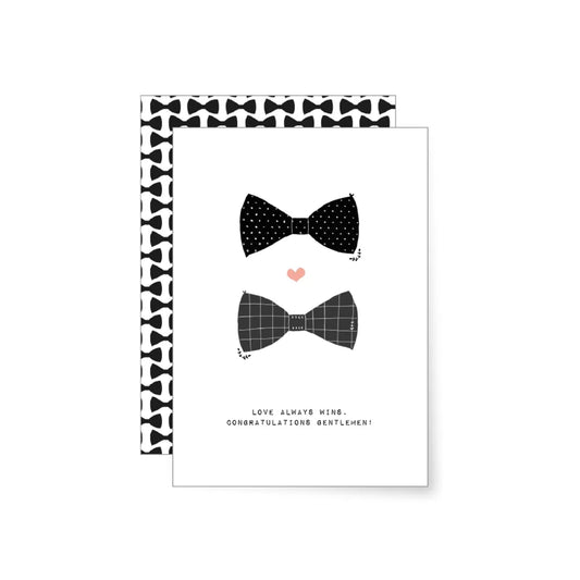 Carte pliée Mr. & Mr. - Miao Papeterie