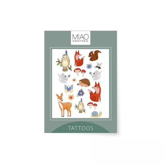 Mix Tatouages Foret - Miao Papeterie