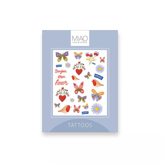 Mix Tatouages Papillons - Miao Papeterie