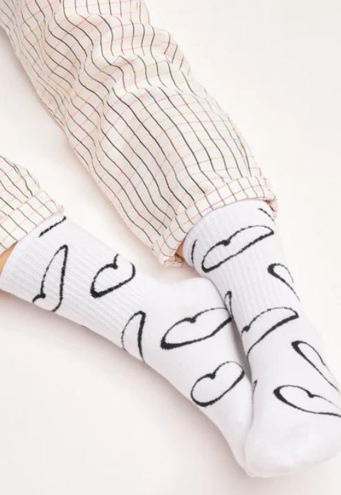 Chaussettes Doodle Heart - Natural Vibes