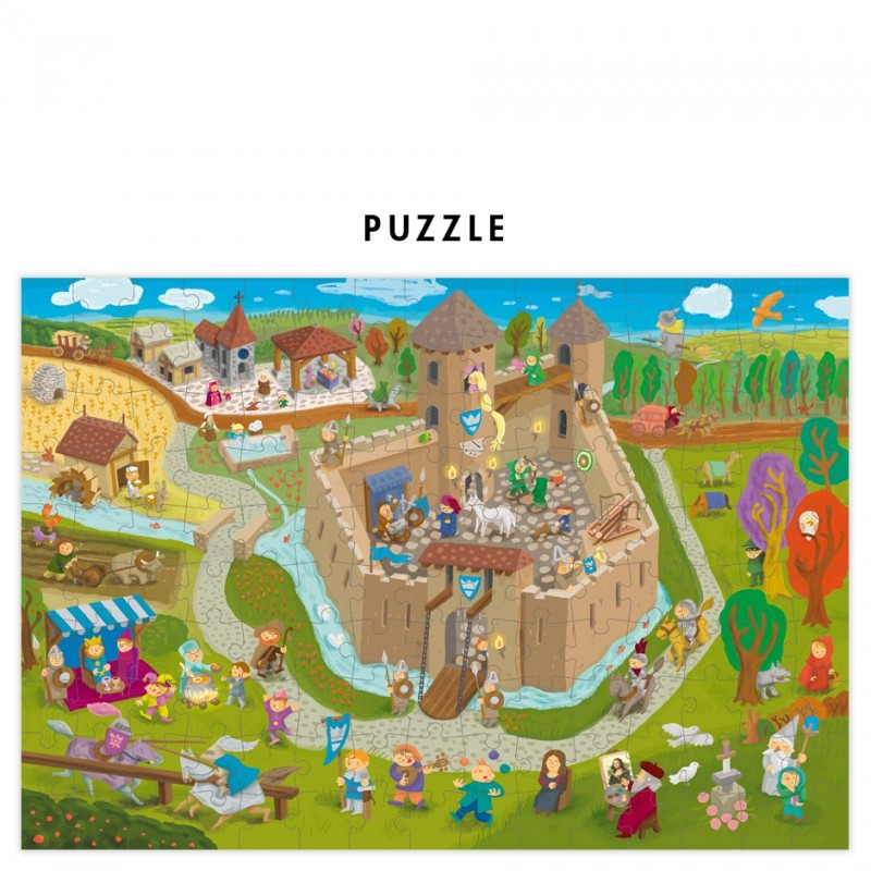 PUZZLE : Retour au Moyen-âge "Château fort" - Pirouette Cacahouète