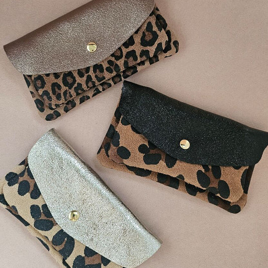 Pochette cuir 2 poches - Royal Marais