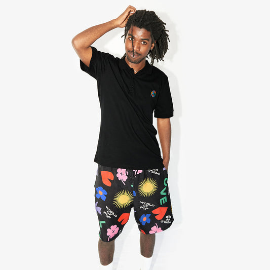 Bermuda "Symboles" all over noir