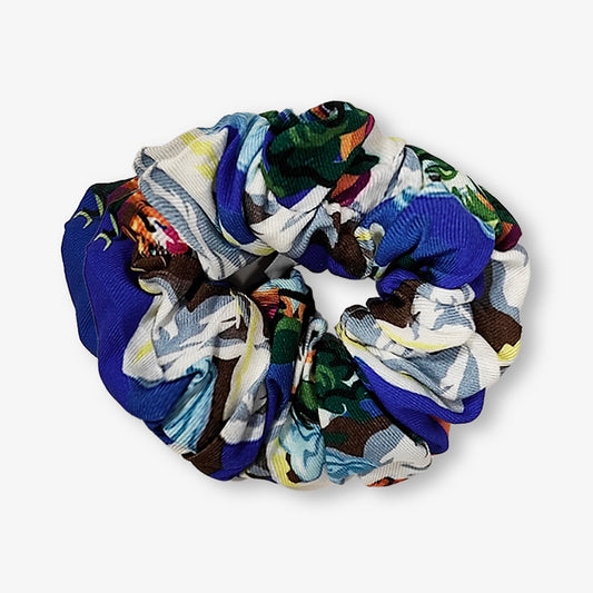 Chouchou upcyclé "Winter bobcat"