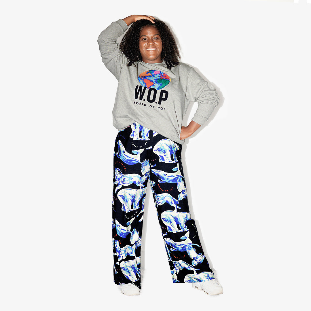 Sweatshirt brodé Planète en Coton