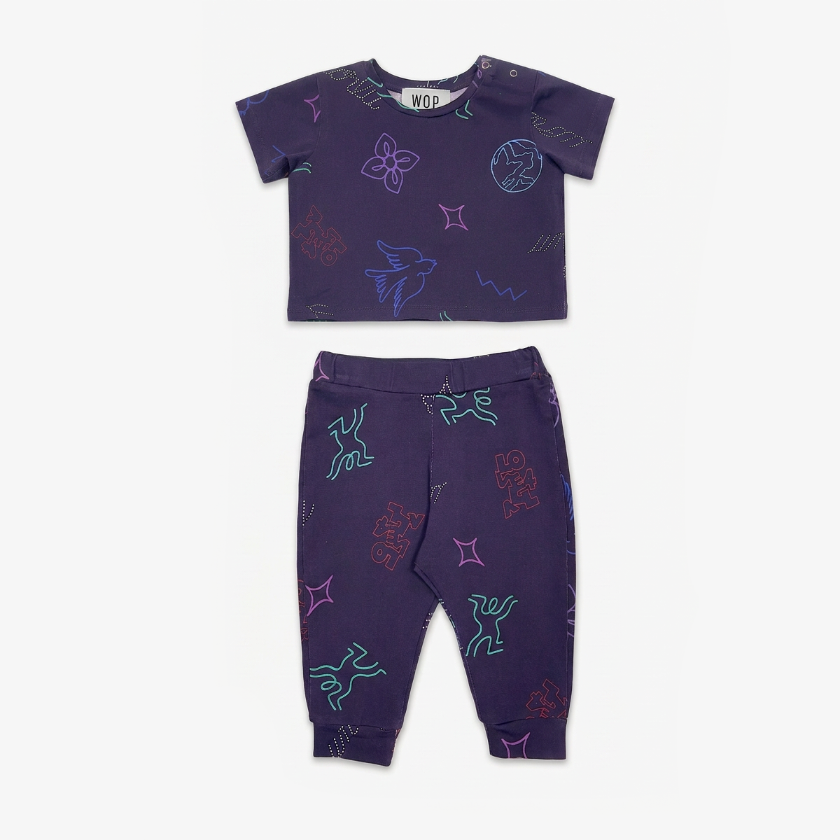 Ensemble tee-shirt et legging "Disco" pour bébés