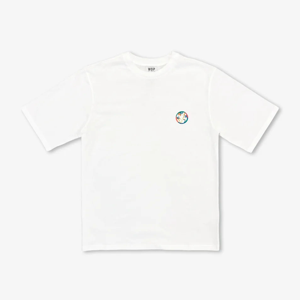 Tee-shirt brodé "Planète" pour adultes