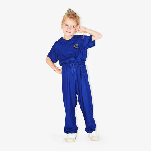 Combinaison bleue pour enfants en Viscose Ecovero