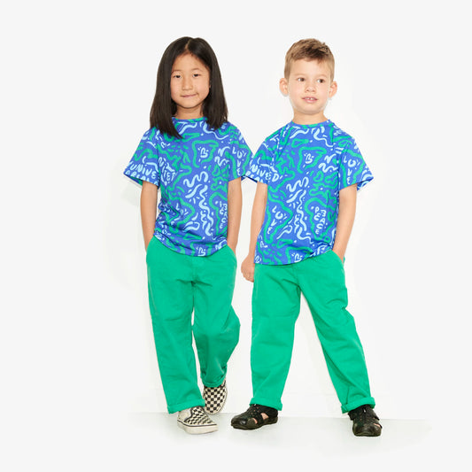 Pantalon vert "W.O.P" pour enfants