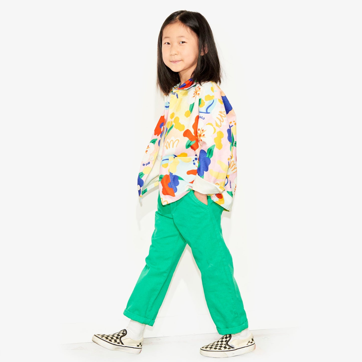 Veste all over "Flower Power" pour enfants
