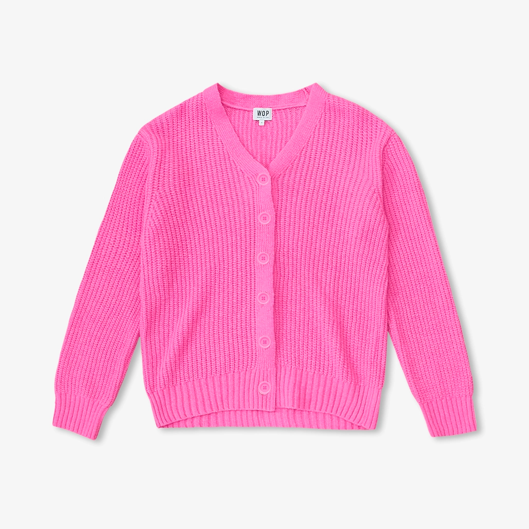 Cardigan rose pour adultes
