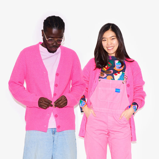 Cardigan rose pour adultes