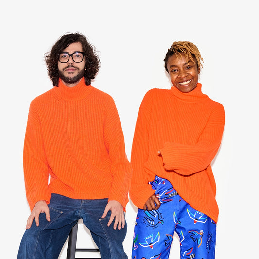 Pull col cheminée fluffy pour adultes