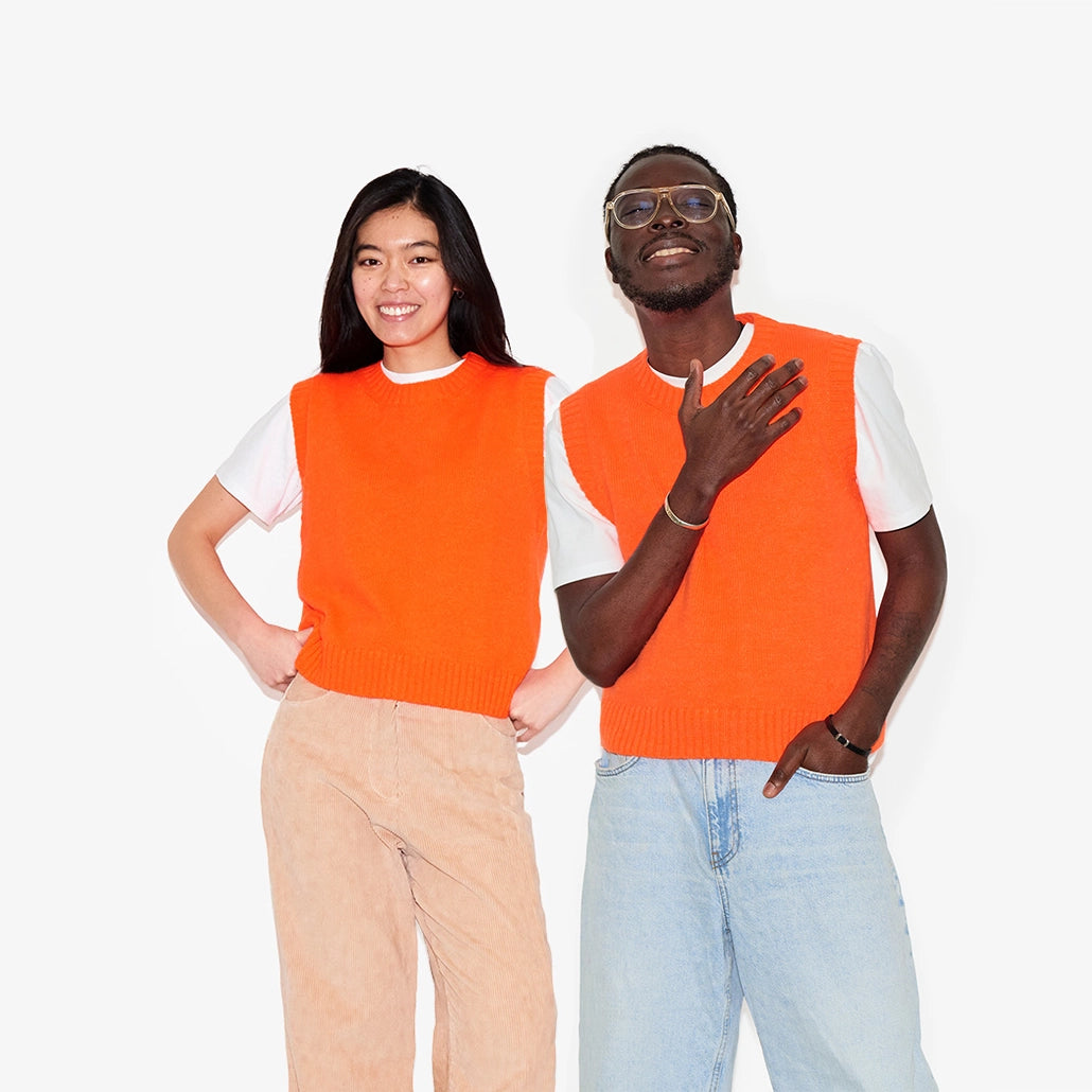 Pull sans manches fluffy pour adultes