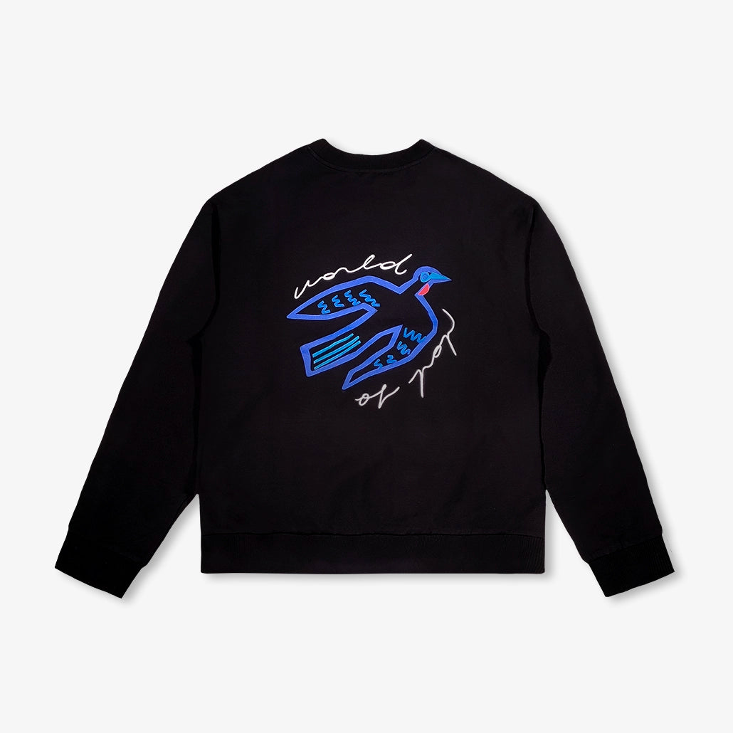 Sweatshirt devant dos "Birds Protect" pour adultes en coton bio