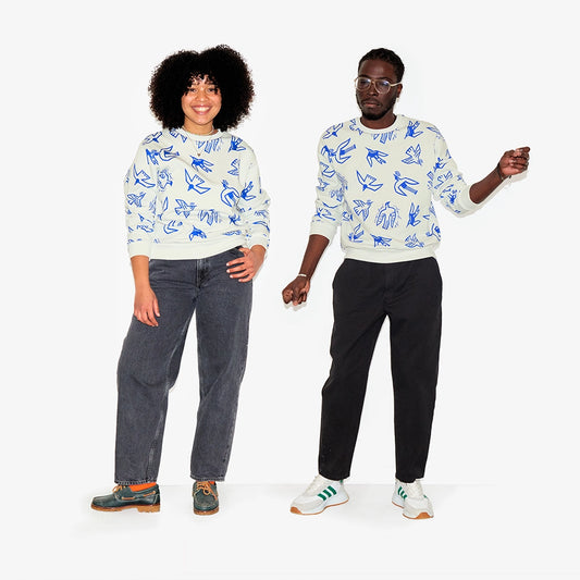 Sweatshirt all over "Birds Protect" pour adultes
