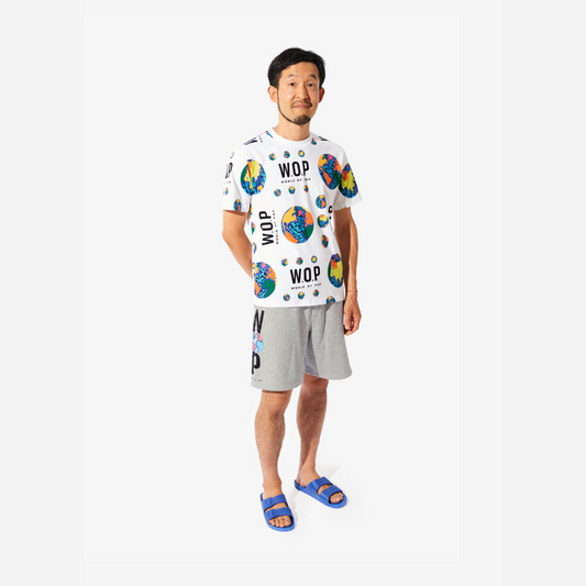 T-shirt imprimé All Over "Planètes" en Coton Bio