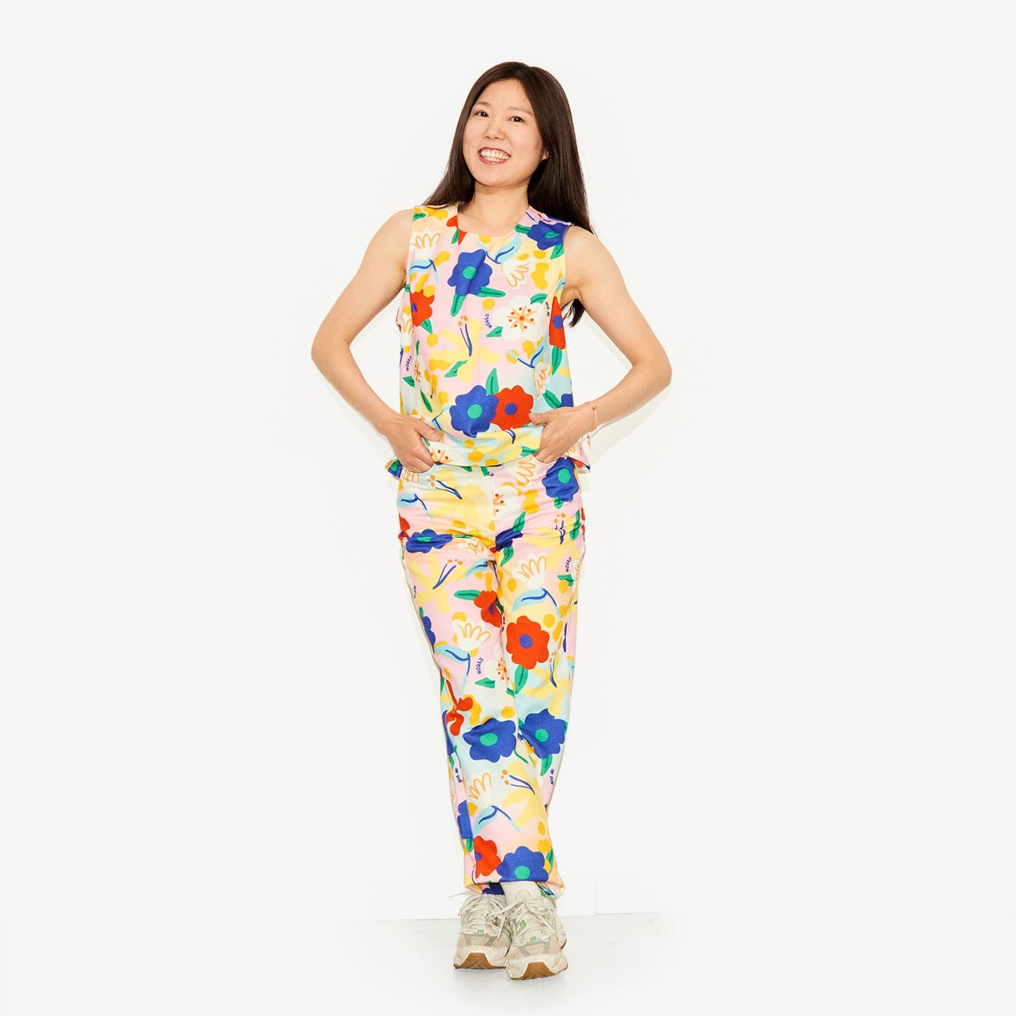 Pantalon imprimé "Flower Power" pour adultes