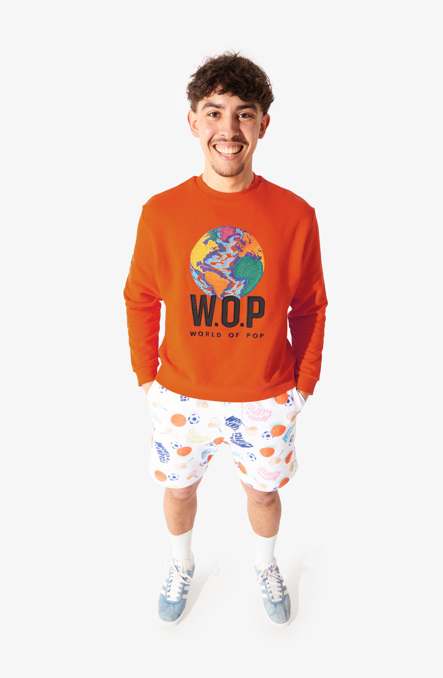 Sweatshirt brodé Planète en Coton
