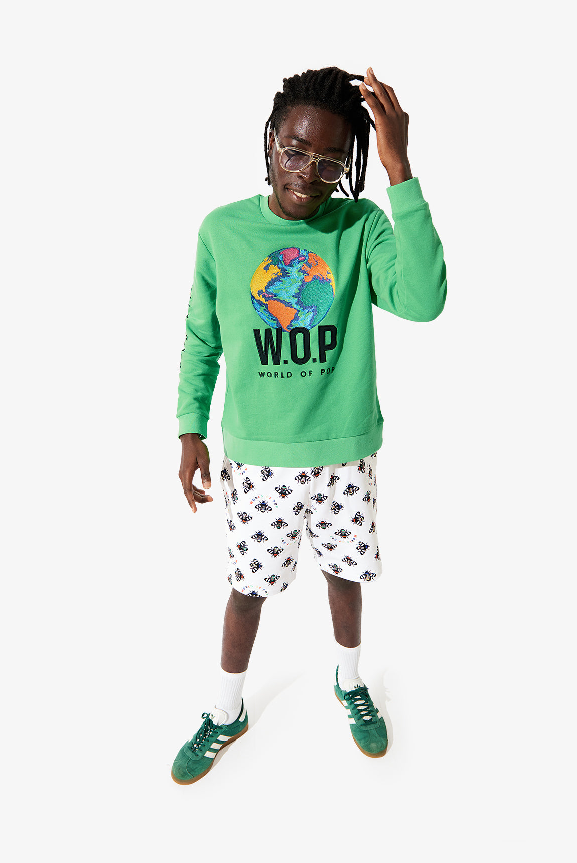 Sweatshirt brodé Planète en Coton