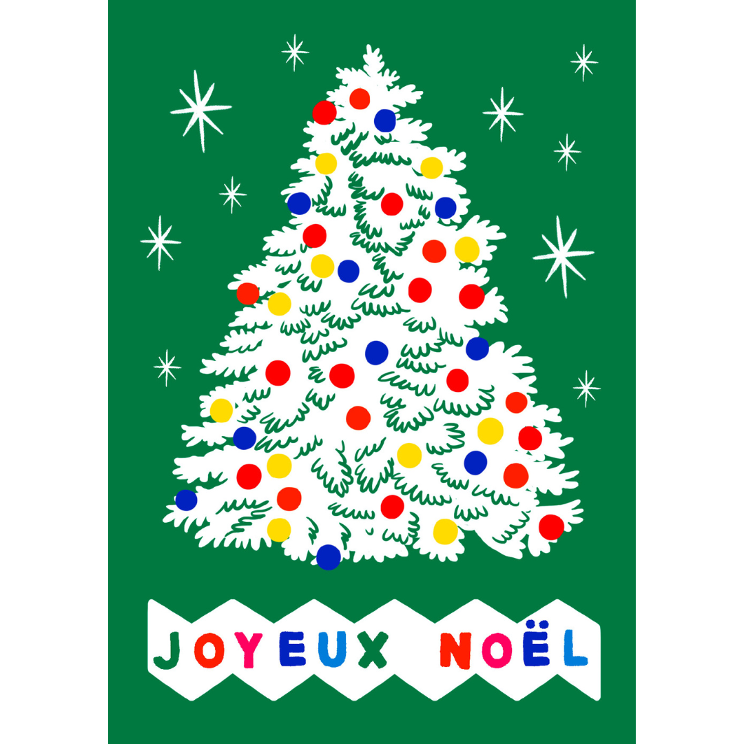 Carte postale Noël sapin - W.O.P World Of Pop