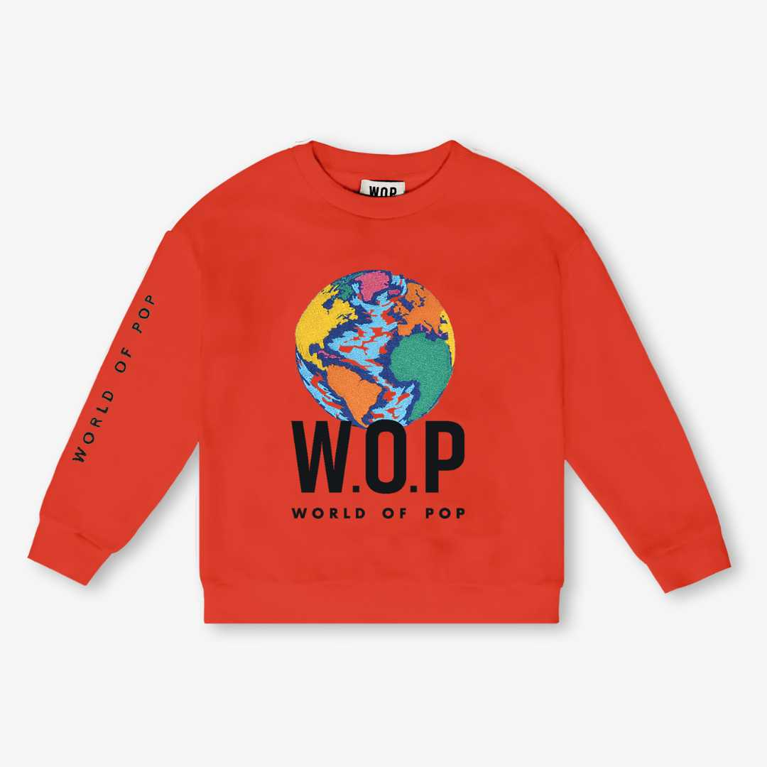Sweatshirt brodé Planète en Coton