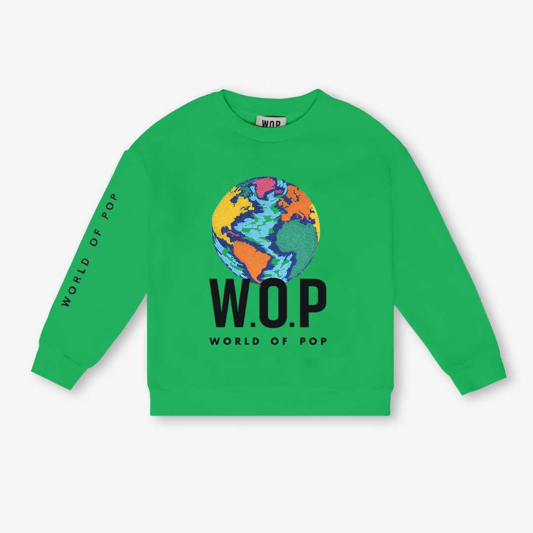 Sweatshirt brodé Planète en Coton