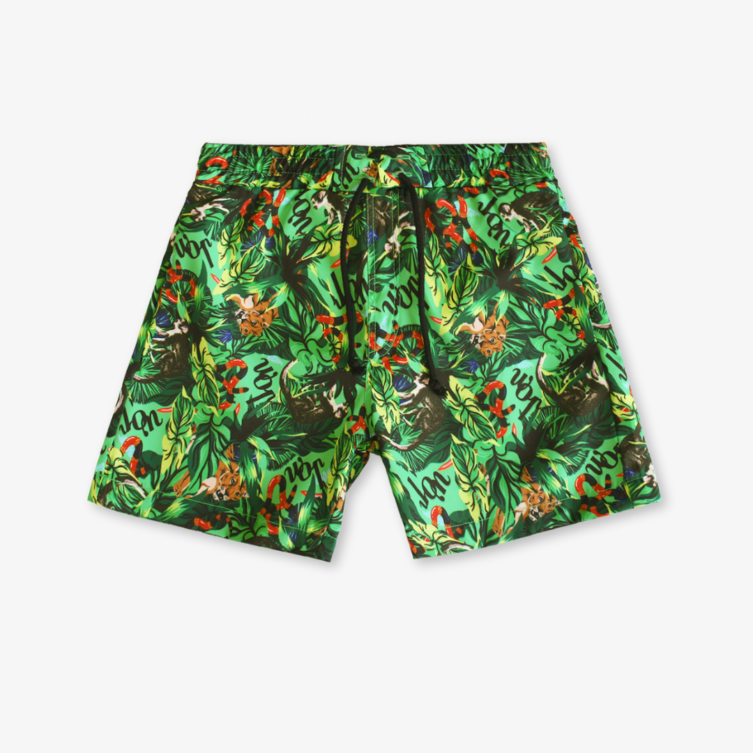 Short en popeline imprimé "Amazonia" pour Enfants