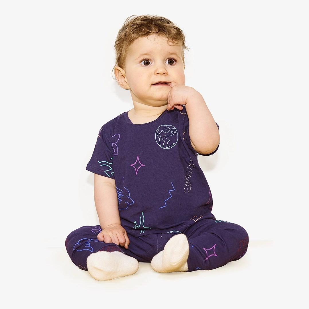 Ensemble tee-shirt et legging "Disco" pour bébés