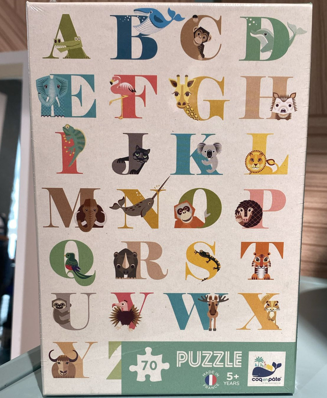 Puzzles pour enfants Abécédaire - Coq en pâte
