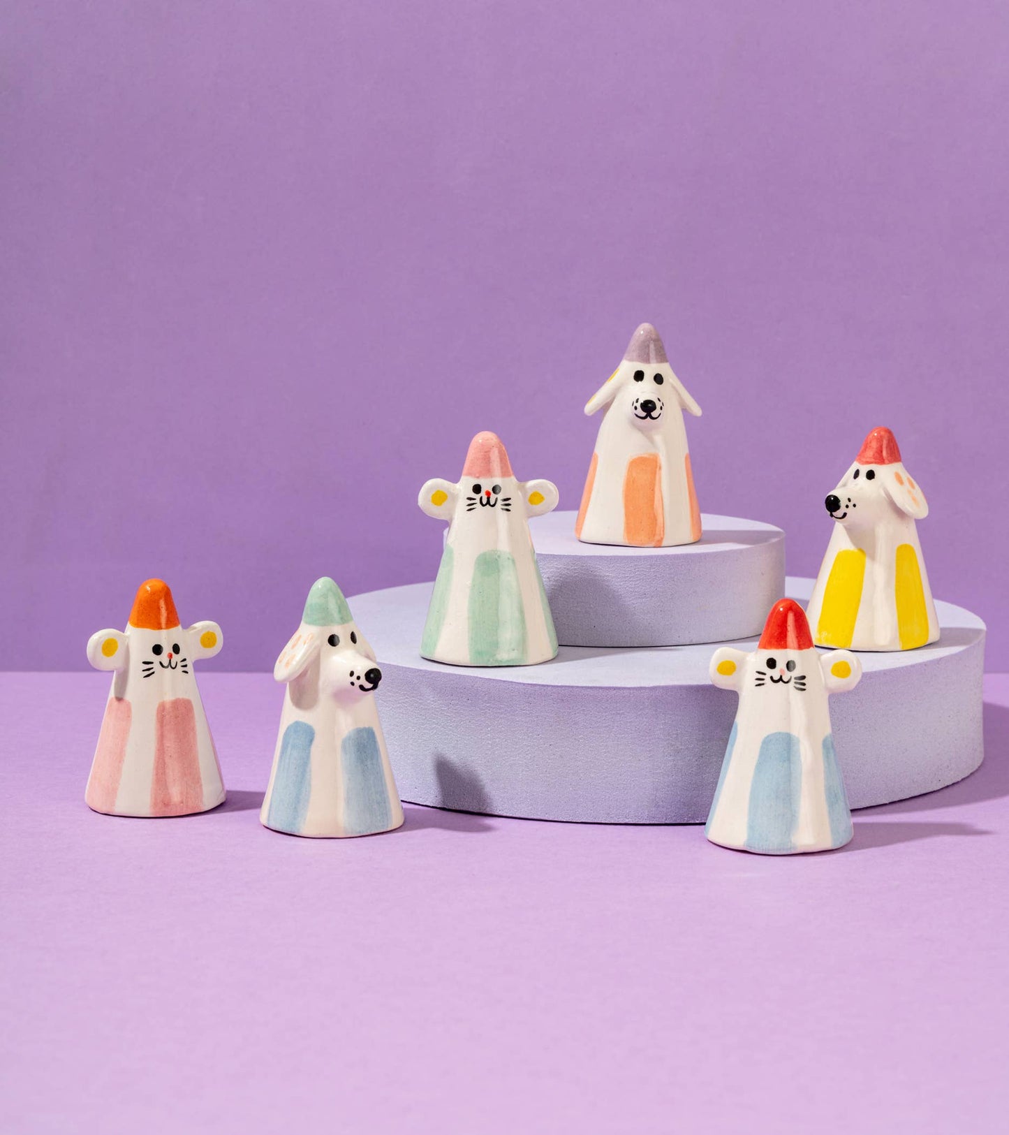 Chien Jaune / Petits Compagnons de Bureau Pièces en Céramique - Ana Seixas