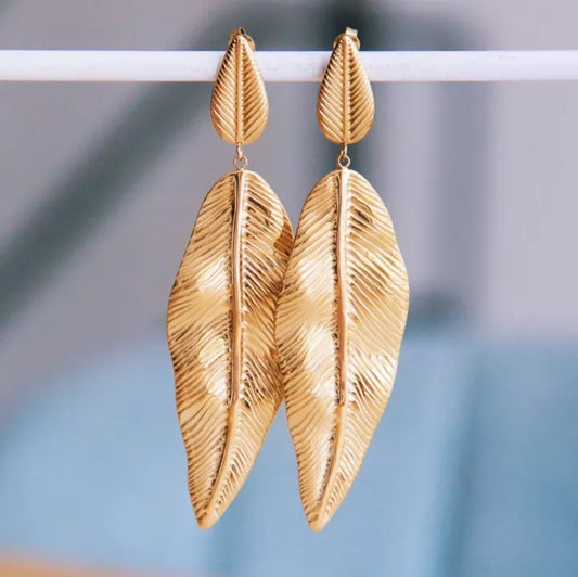 Boucles d'oreilles Feuilles - Bazou
