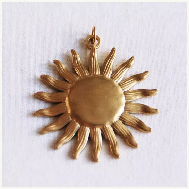 Breloque Soleil pour collier de perles - Bazou