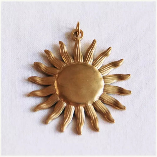 Breloque Soleil pour collier de perles - Bazou
