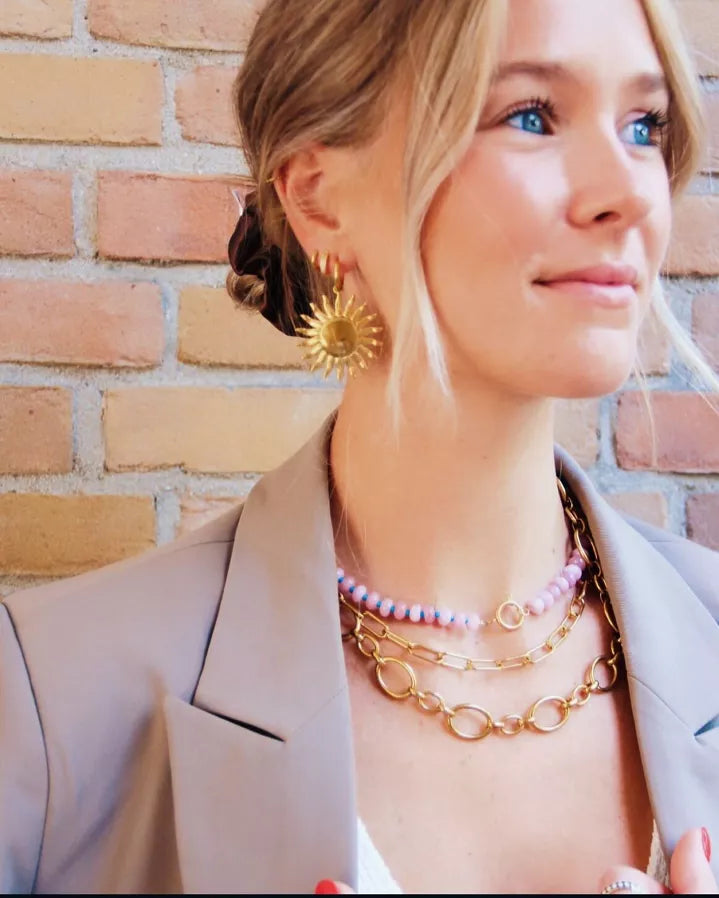 Collier grande chaîne à maillons ovales - Bazou