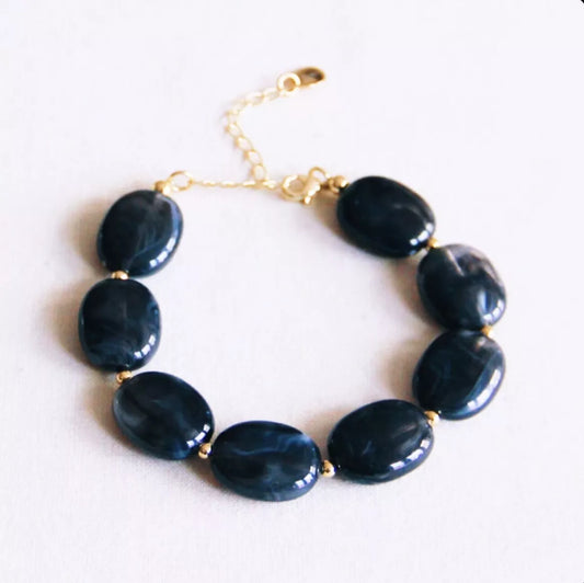 Bracelet de perles en résine - Bazou