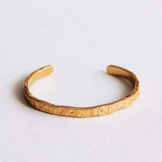 Bracelet imprimé martelé - Bazou