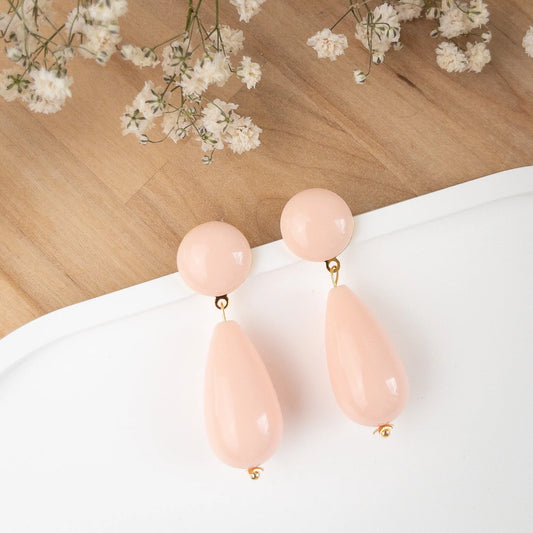 Boucles d'oreilles Émilia rose - Numette