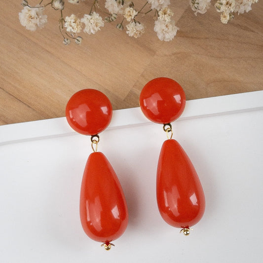 Boucles d'oreilles Émilia terracotta - Numette