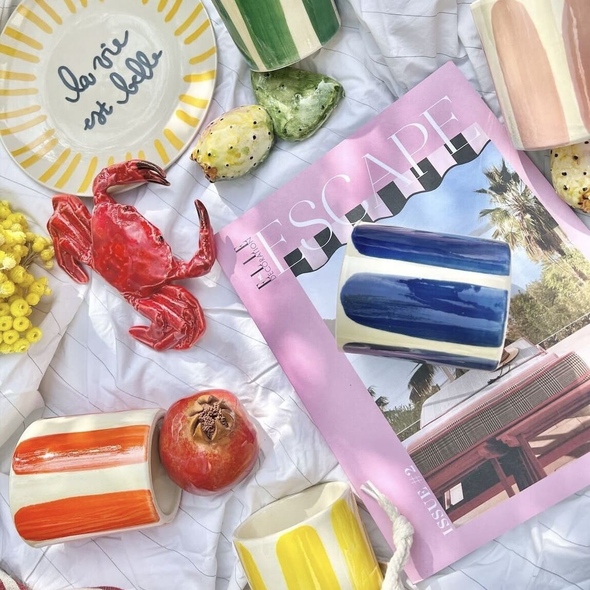 Bougies céramique Parfum Figue & Fleurs d'abricotier - KULT