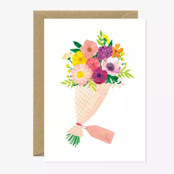 A6 Carte Fête des mères bouquet - All the ways to say