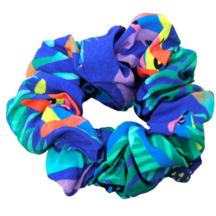 Chouchou upcyclé "Corail"