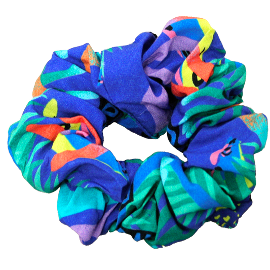 Chouchou upcyclé "Corail"