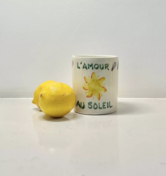 Bougie en céramique l'Amour au soleil - KULT