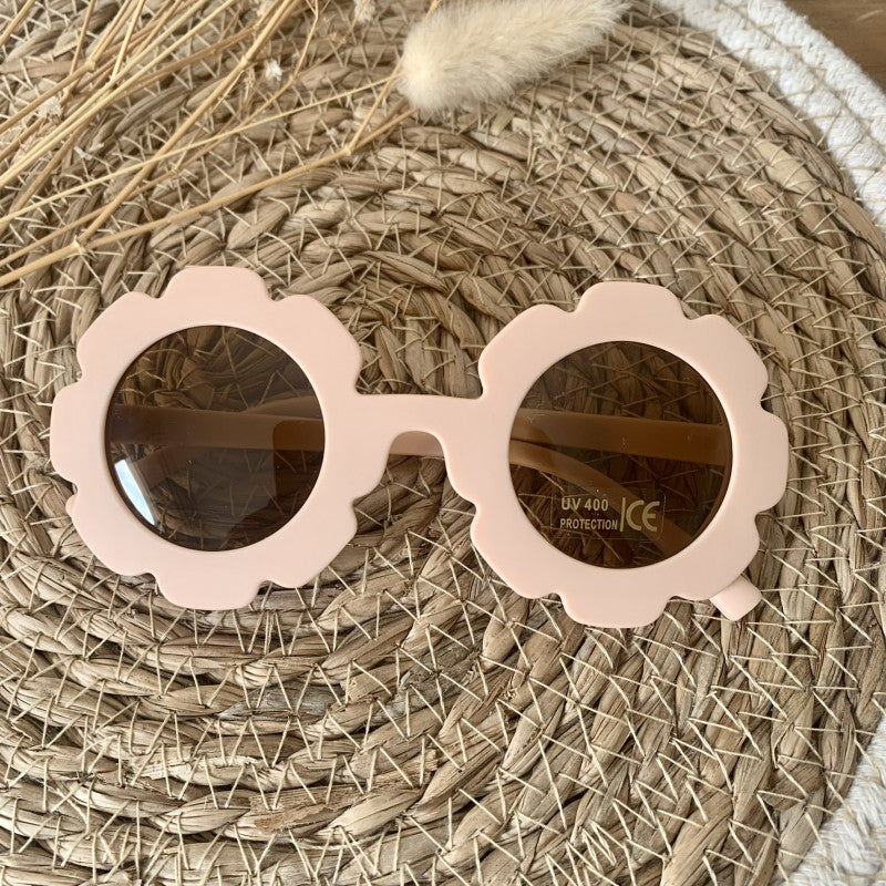 Lunettes de soleil Fleurs rose mat - J'adore Maman