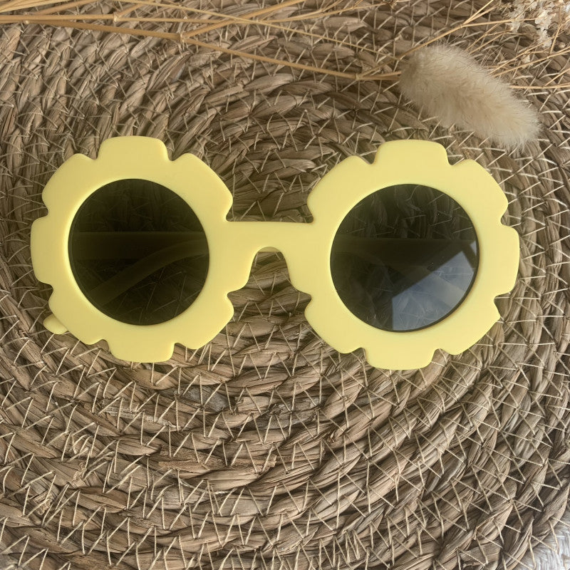 Lunettes de soleil Fleurs jaunes mat - J'adore Maman